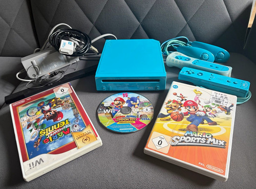 Nintendo wii blau komplettset - wii,