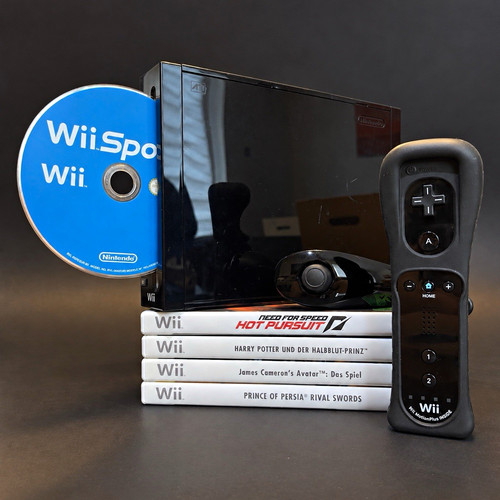 Nintendo wii schwarz konsole - schwarz,