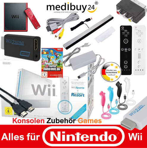 Nintendo wii konsole - wii, nunchuk