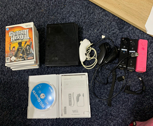 Nintendo wii konsole schwarz - schwarz, +