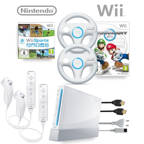 Nintendo wii konsole - weiß, hd